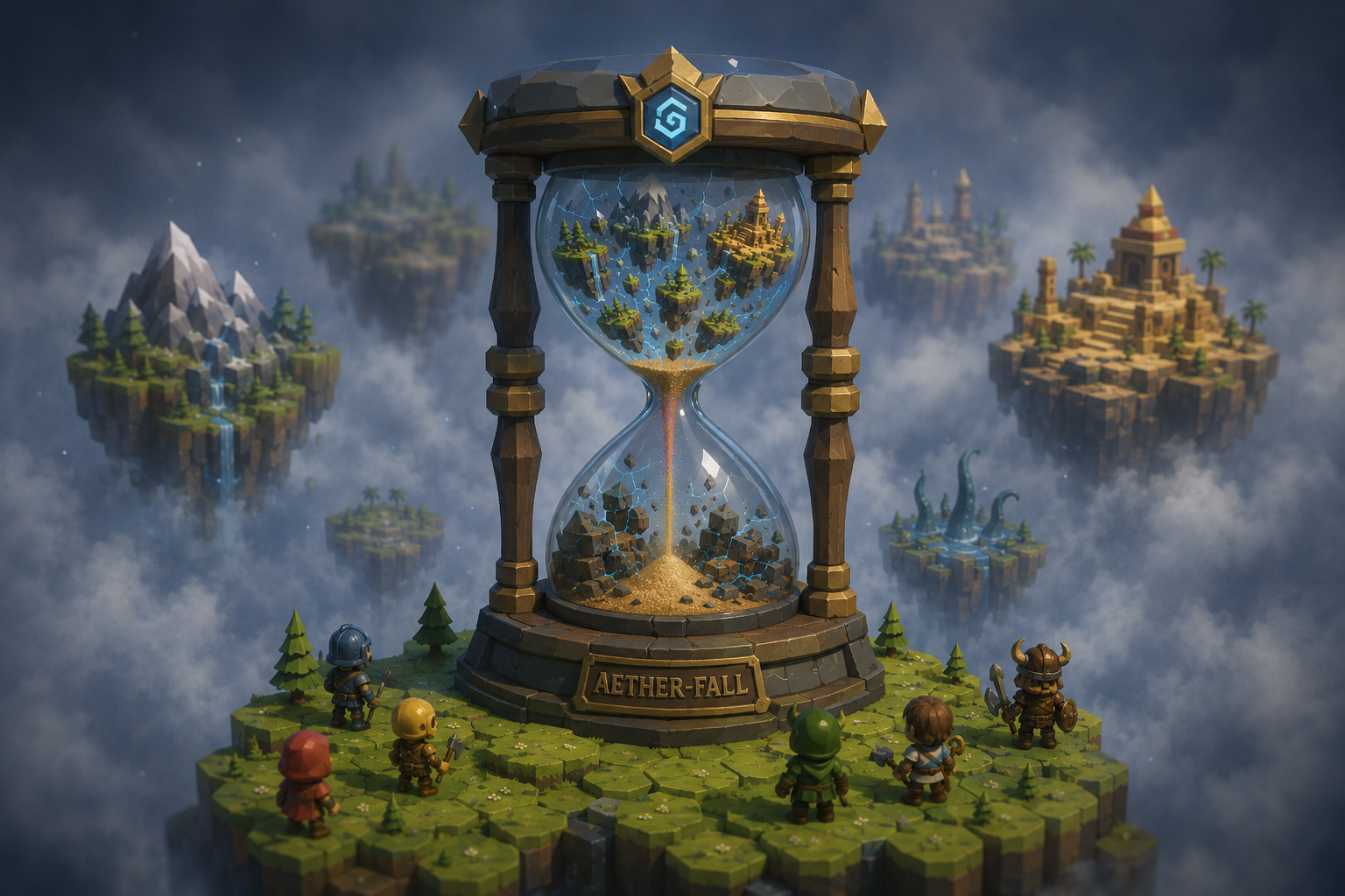 The hourglass of Aetherfall — time runs out for the shattered world